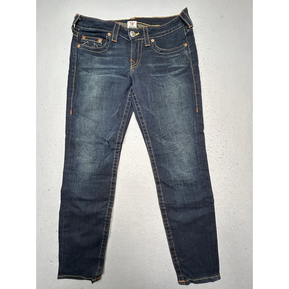 True Religion Section Holly Denim Dark Wash Blue W31 Womens